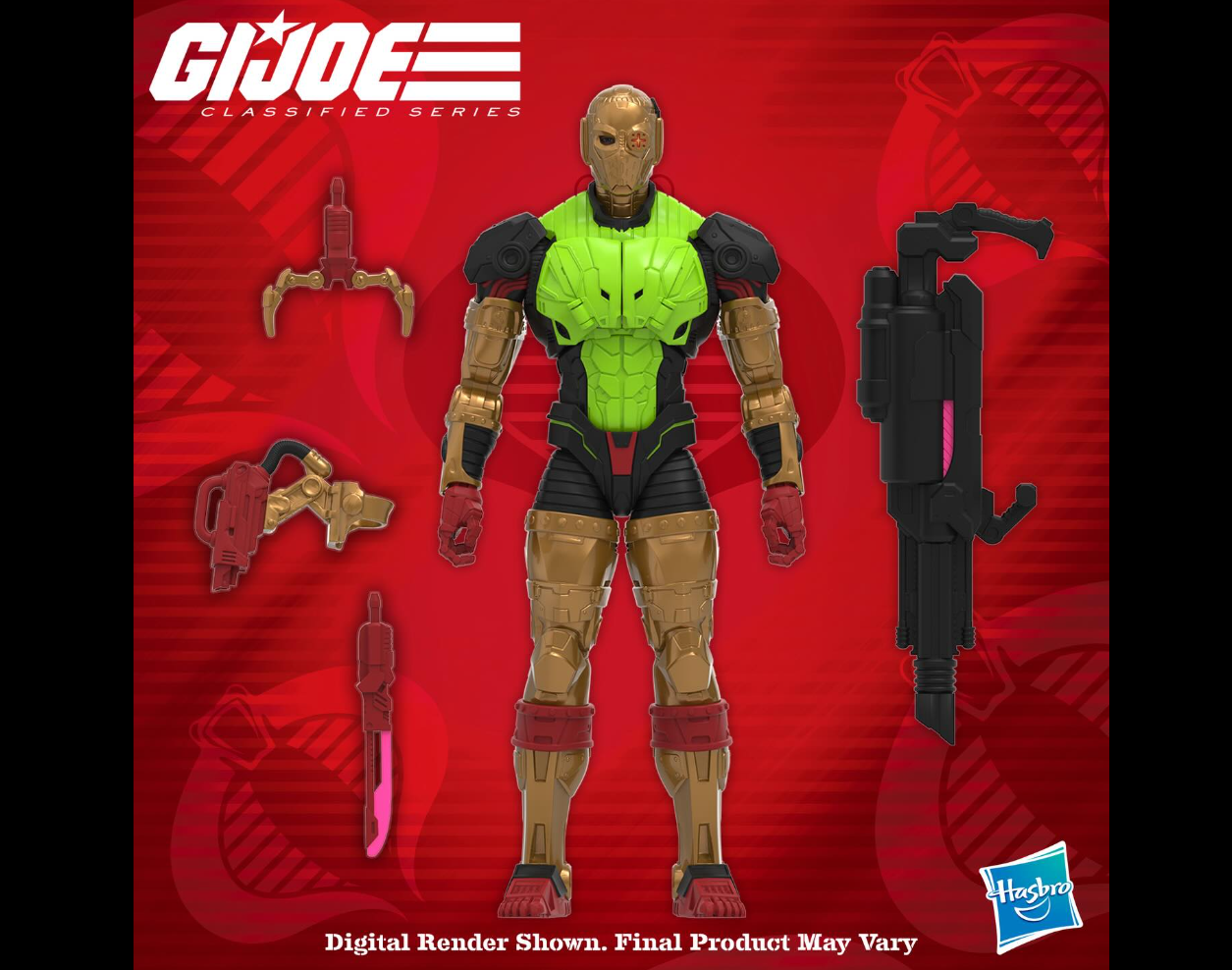 Close‑up of Abomination’s modern gameverse‑style head with mutated horned brows.